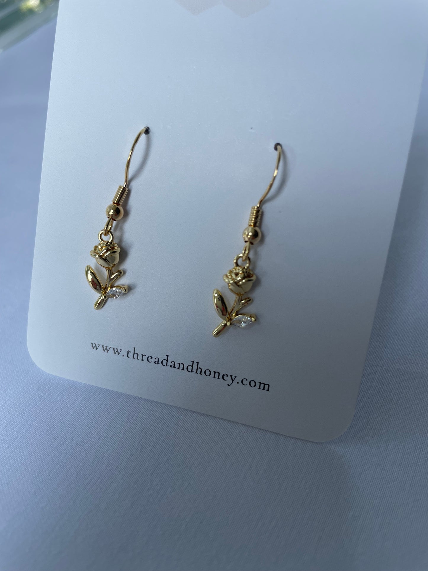 Rose Dangle Earrings