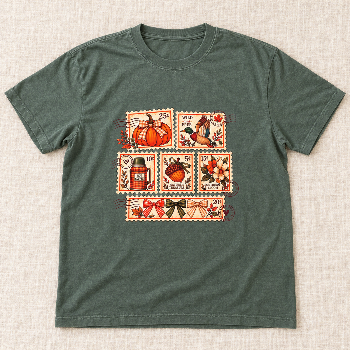 Autumn Postcards | Vintage Fall Graphic Tee