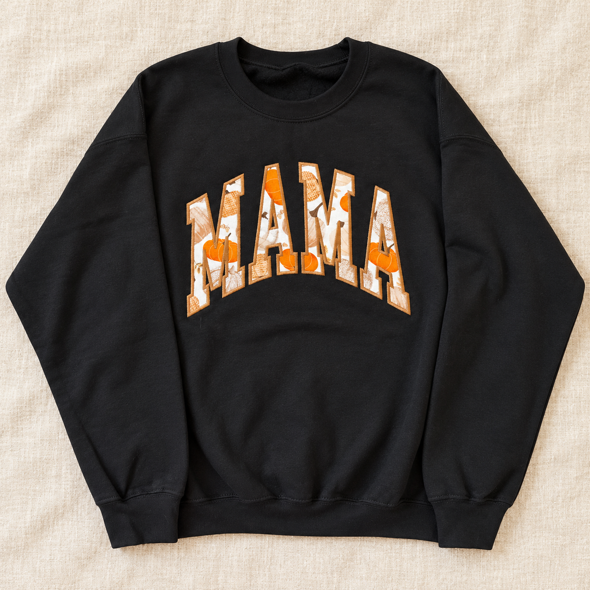 MAMA | Pumpkin Appliqué Crewneck