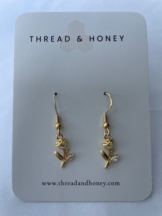 Rose Dangle Earrings