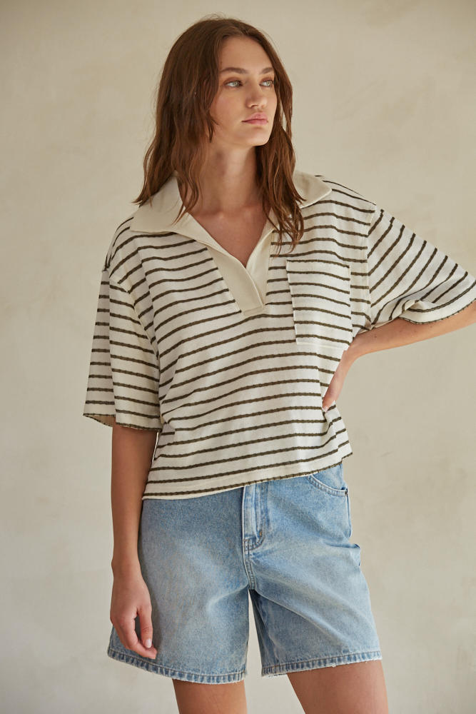 Hartley Collared Tee