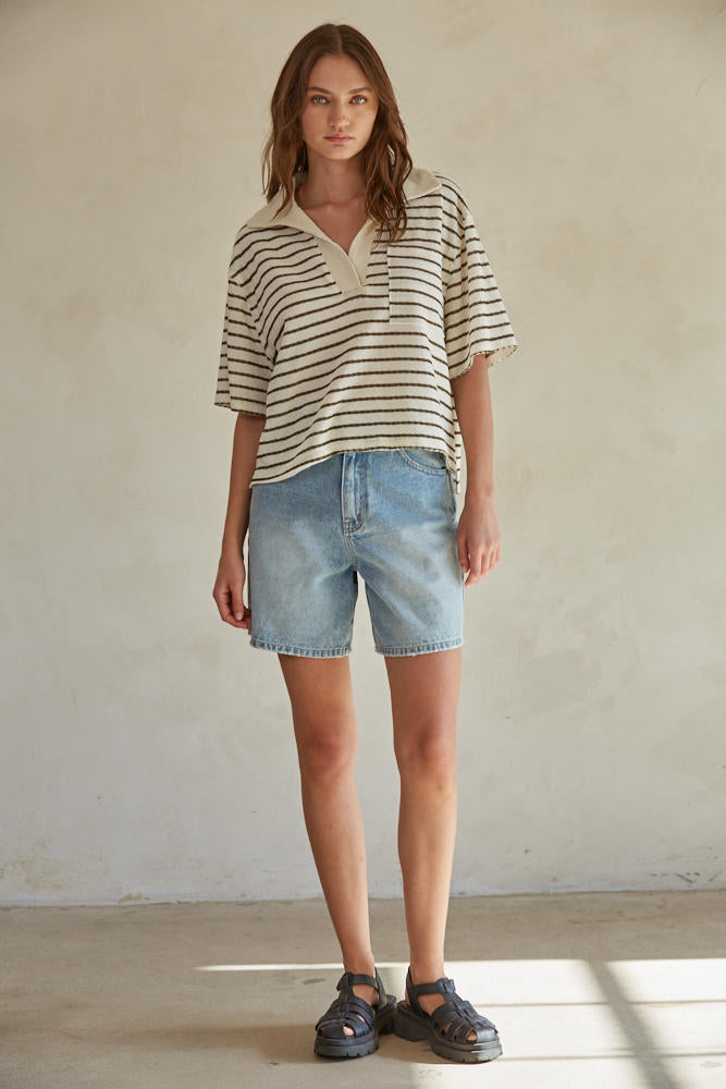 Hartley Collared Tee