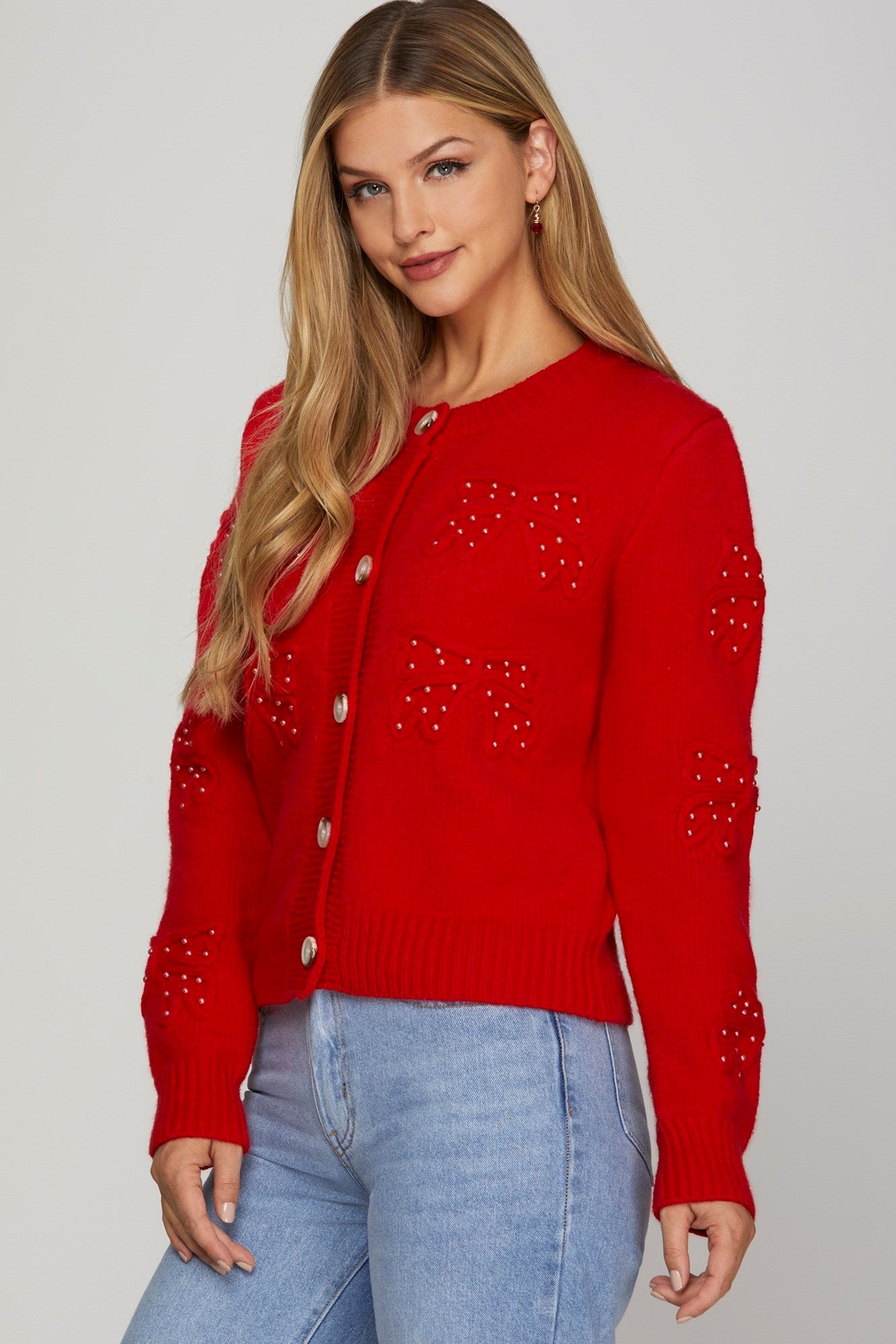 Ribbon Sweater Cardigan
