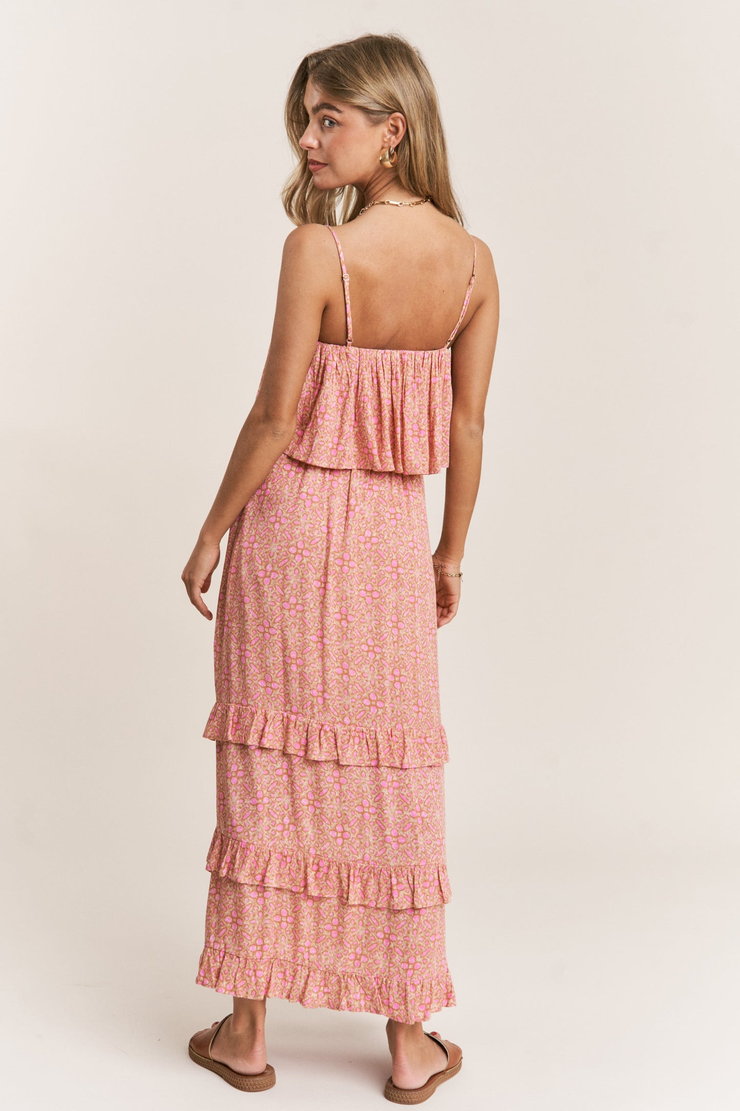 Floral Side Slit Maxi Dress