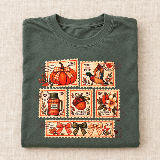 Autumn Postcards | Vintage Fall Graphic Tee