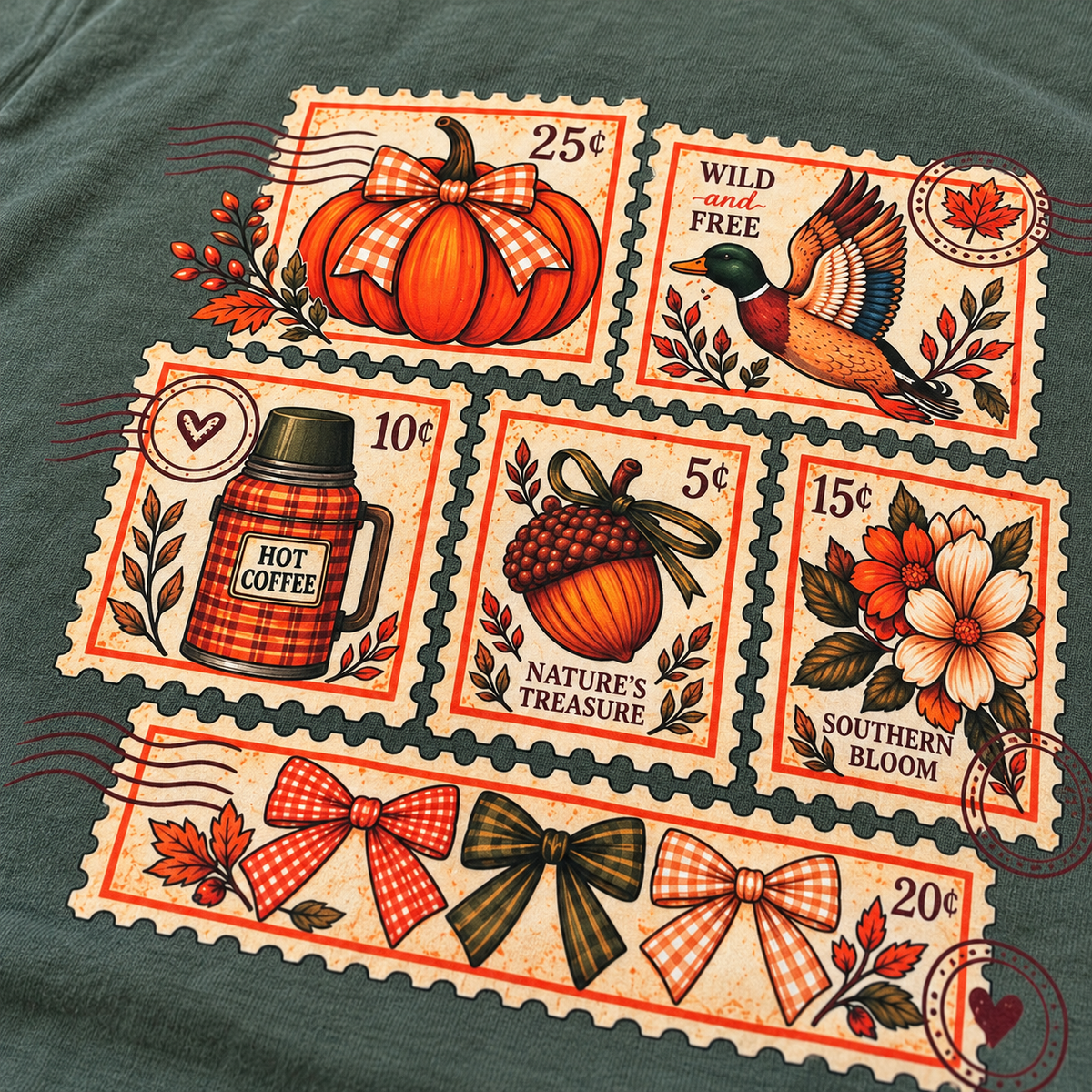 Autumn Postcards | Vintage Fall Graphic Tee