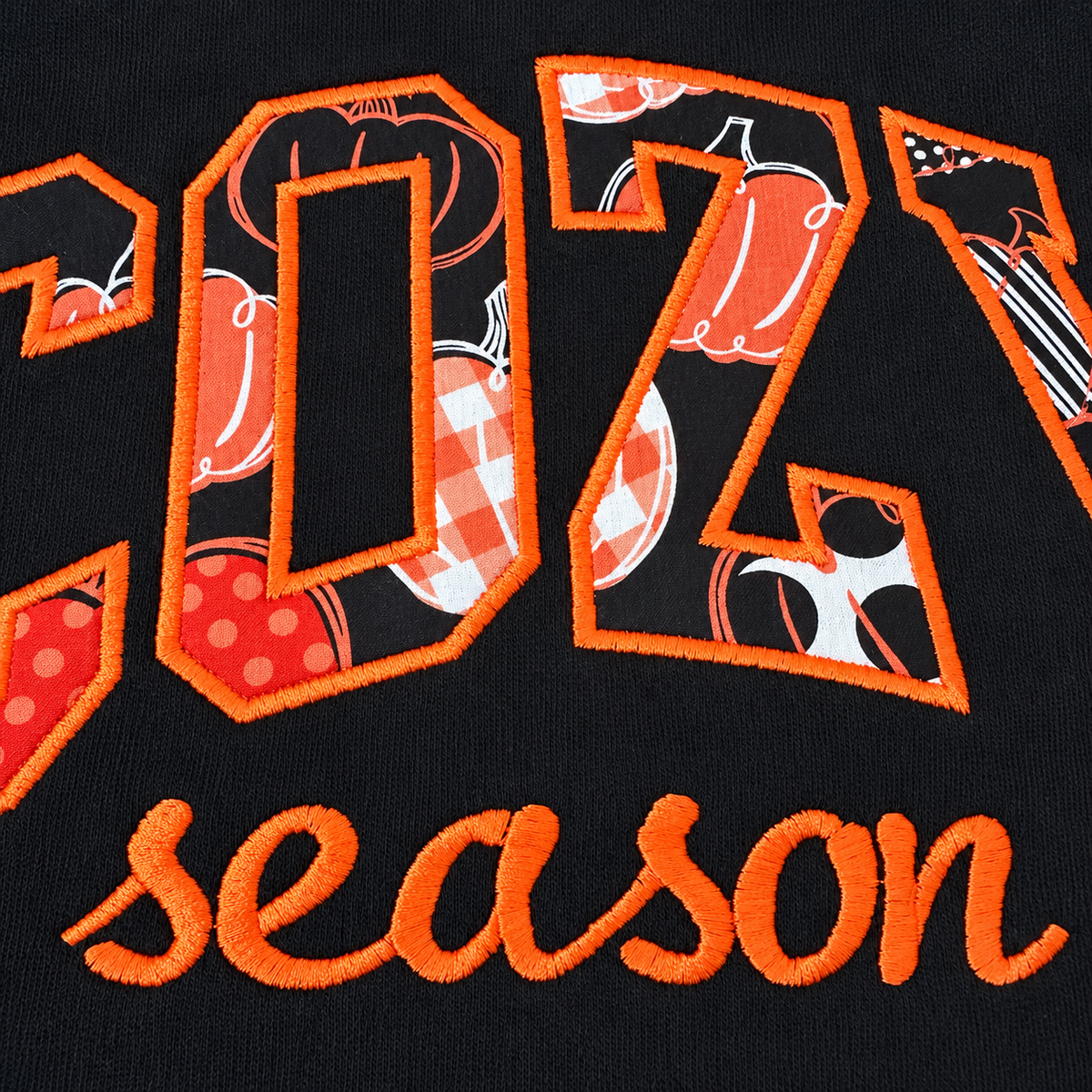 COZY Season | Pumpkin Appliqué Crewneck