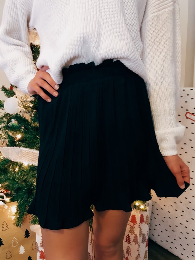 Black Katherine Mini Skirt